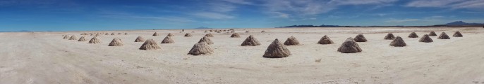 Uyuni salt processing fields
