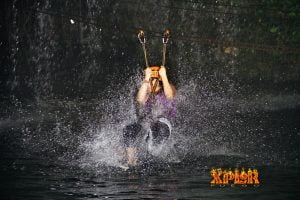 Xplor Fuego zipline water
