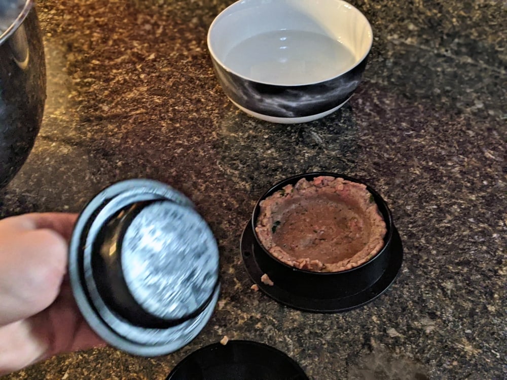 stuffed burger indent