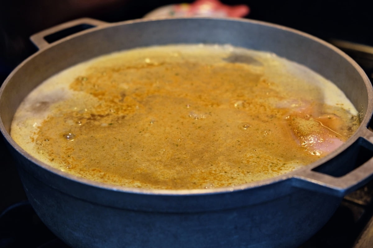 Chicken broth from step 2