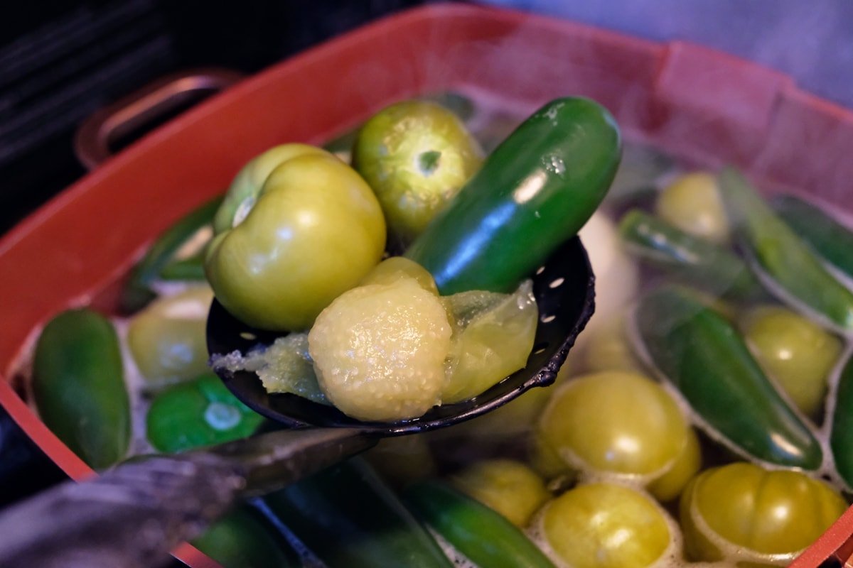 Softened chile ingredients