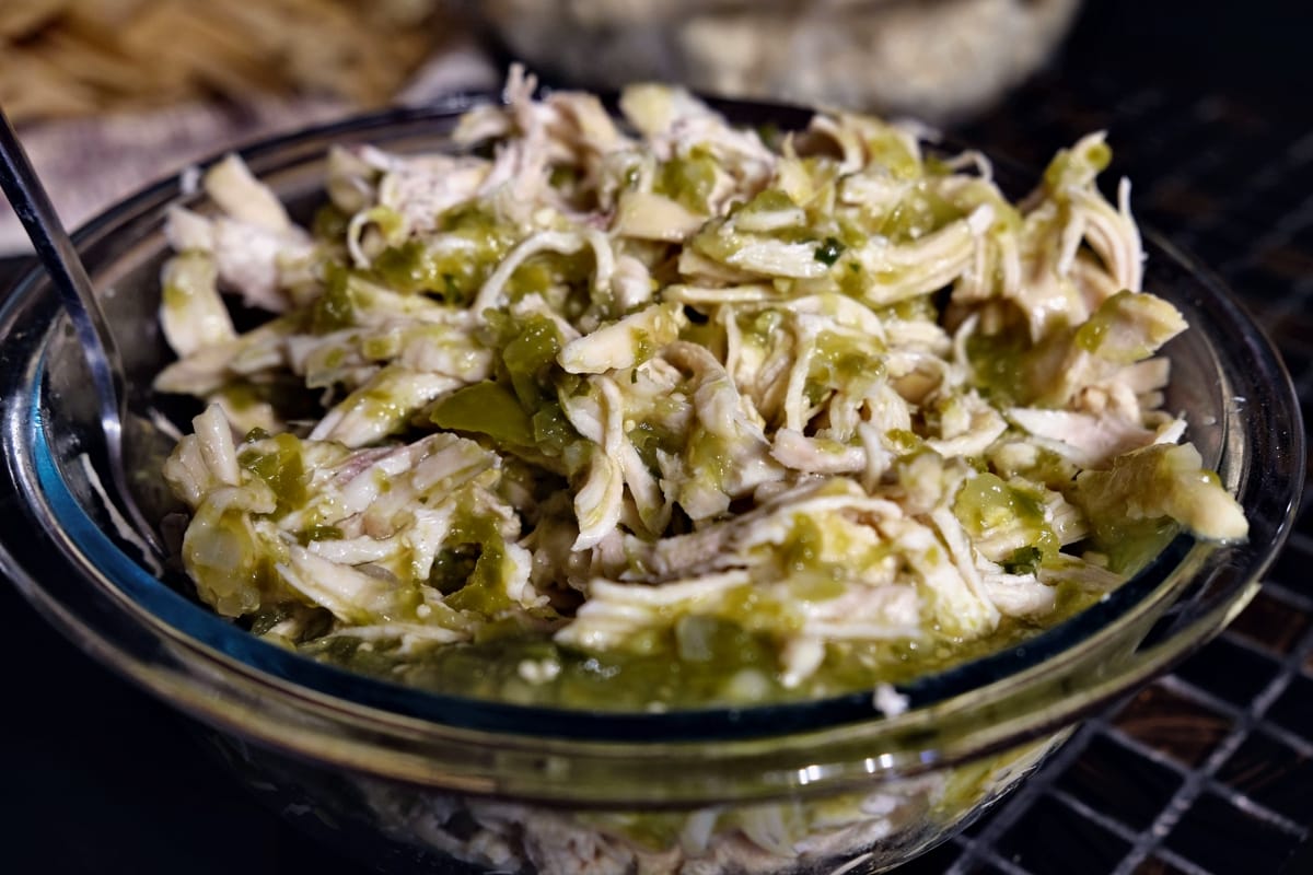 Tamale Green Chile Chicken Mixture