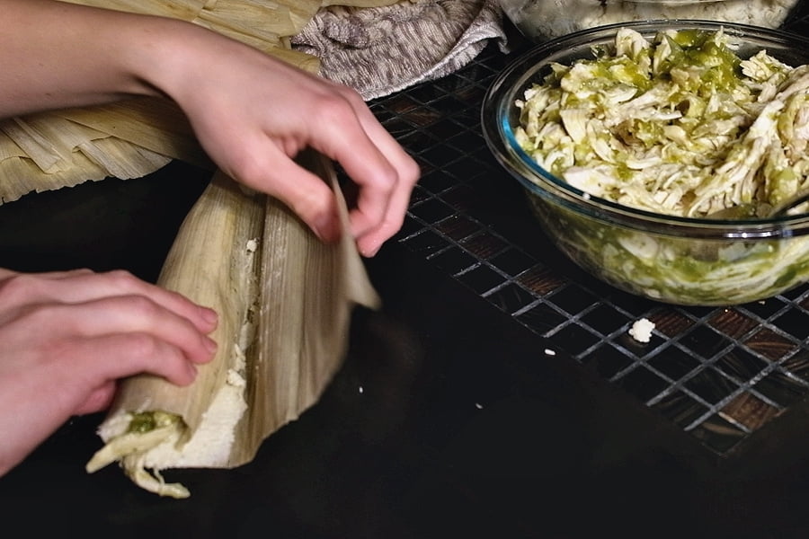 Tamale rolling